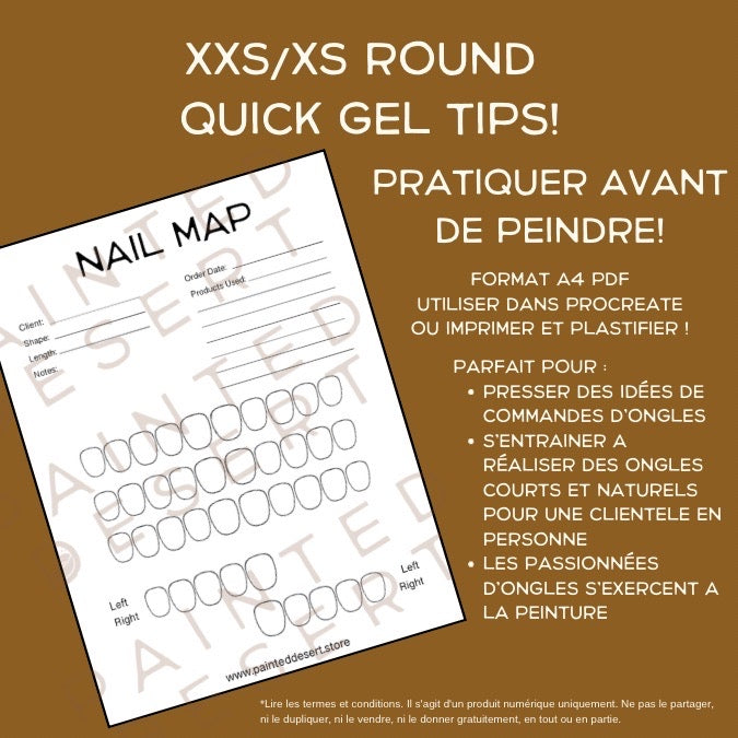 XXS/XS Round Nail Map